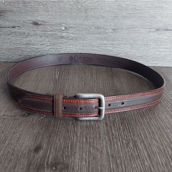 Columbia Men's Brown Leather Belt 36 - Picture 1 of 6